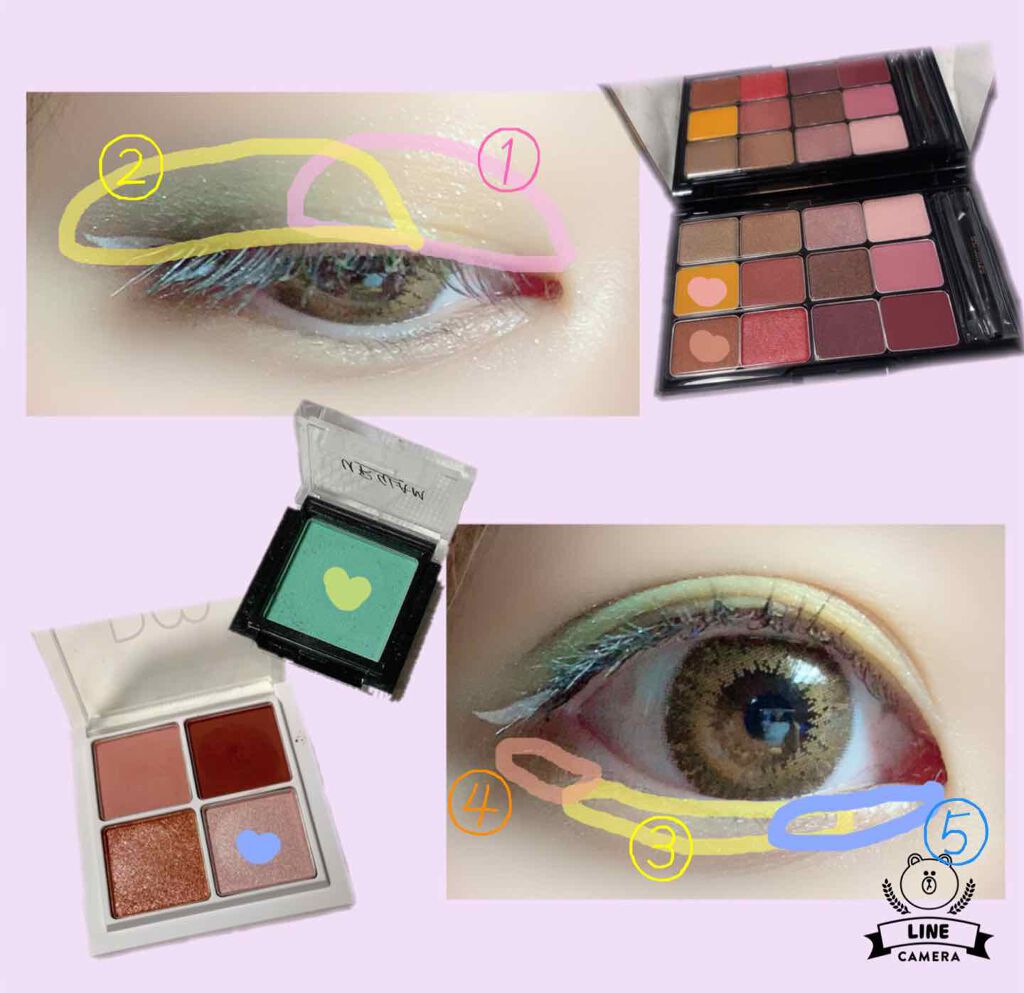 UR GLAM　SELECT EYES シャイニーグリーン/U R GLAM/単色アイシャドウを使ったクチコミ（2枚目）