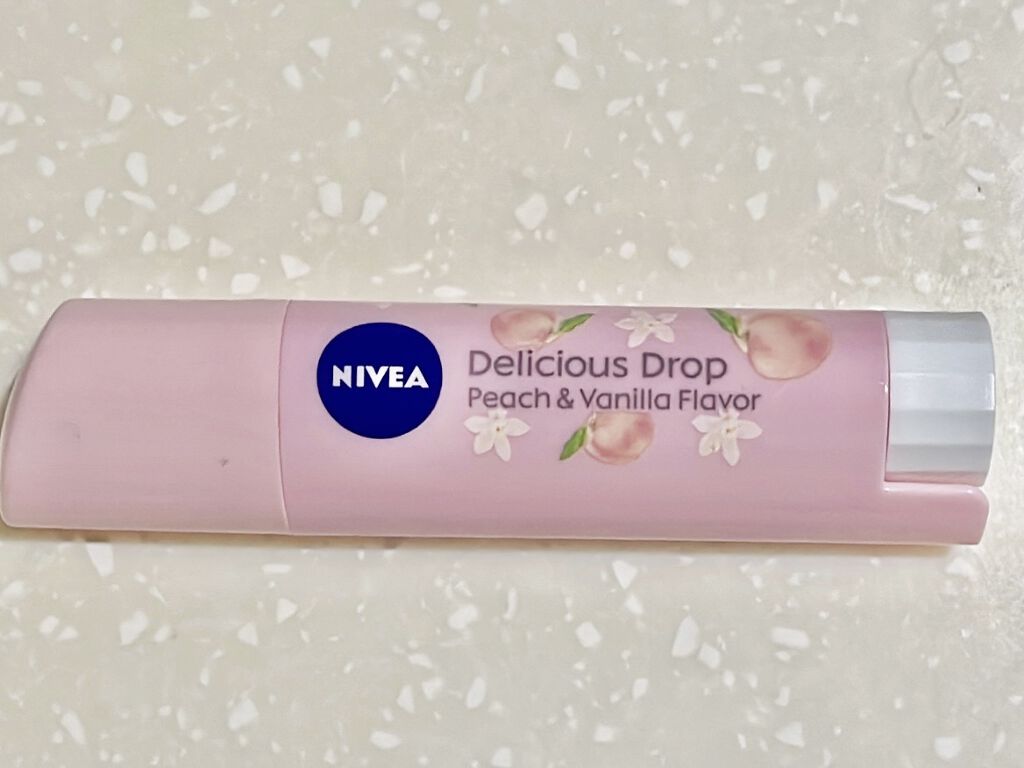 ニベア フレーバーリップ デリシャスドロップ ピーチの香り/ニベア/リップクリームを使ったクチコミ（1枚目）