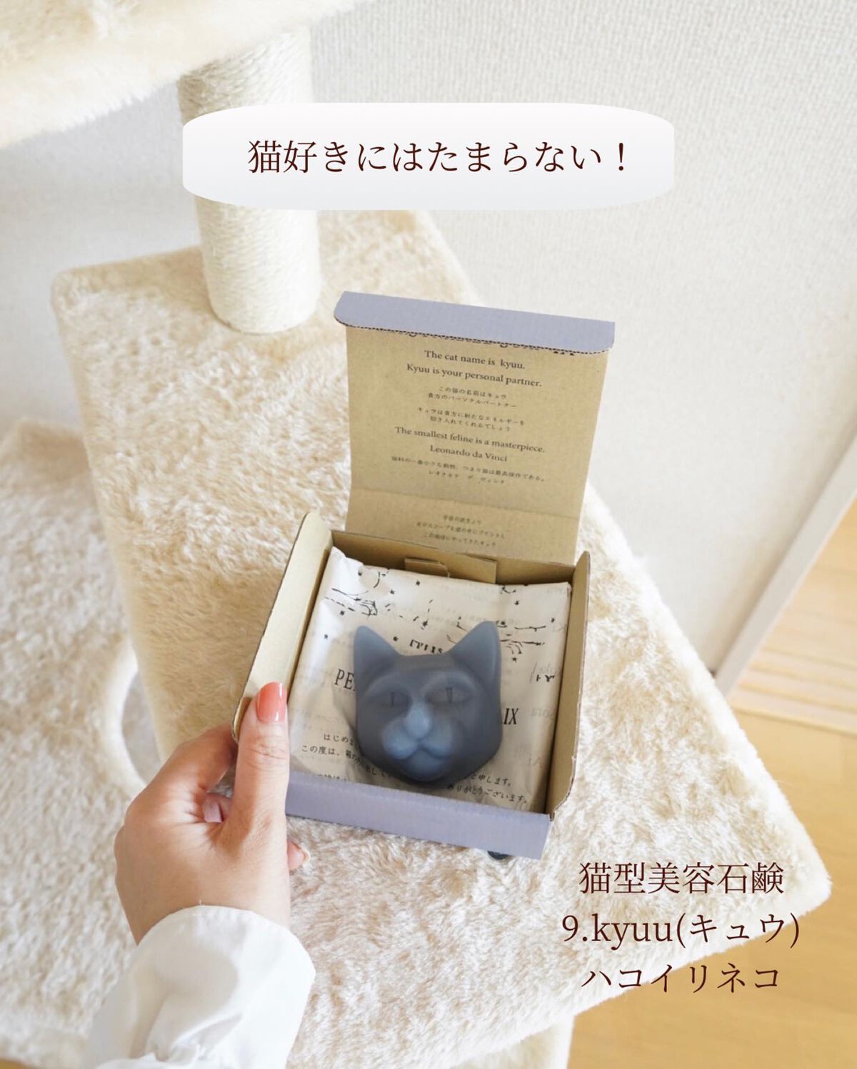 ハコイリネコ Biwa/9.kyuu(キュウ)/洗顔石鹸を使ったクチコミ(3枚目)
