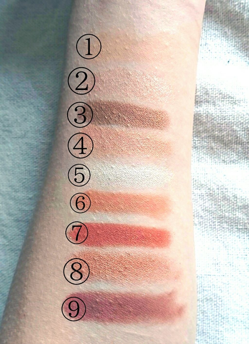 UR GLAM BLOOMING EYE COLOR PALETTE/U R GLAM/アイシャドウパレットを使ったクチコミ(3枚目)