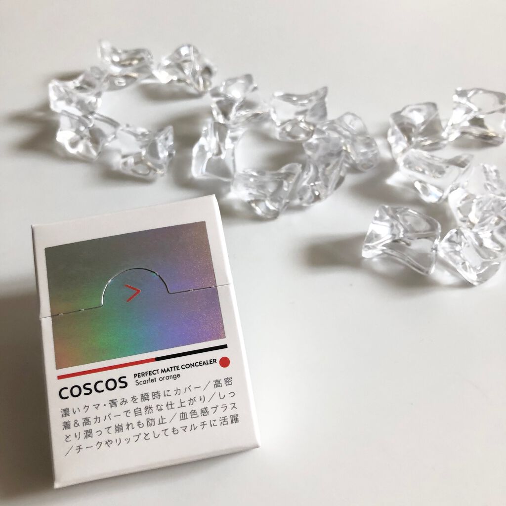 パーフェクトマットコンシーラー スカーレットオレンジ/COSCOS/クリームコンシーラーを使ったクチコミ(4枚目)