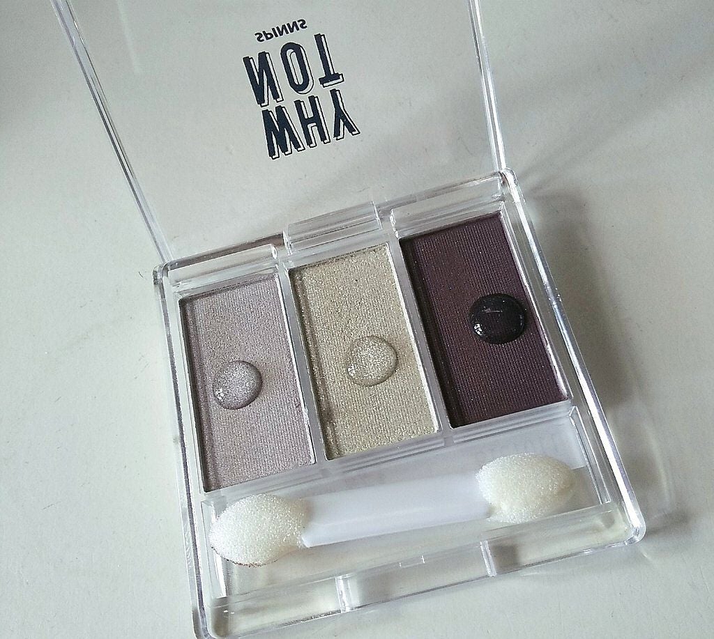 WHY NOT SPINNS 3色アイシャドウ/DAISO/アイシャドウパレットを使ったクチコミ(2枚目)