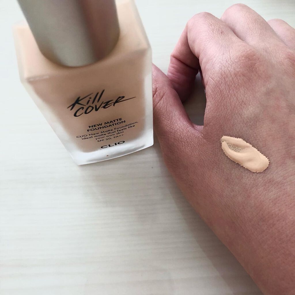 キルカバーニューマットファンデーション/CLIO/リキッドファンデーションを使ったクチコミ（3枚目）