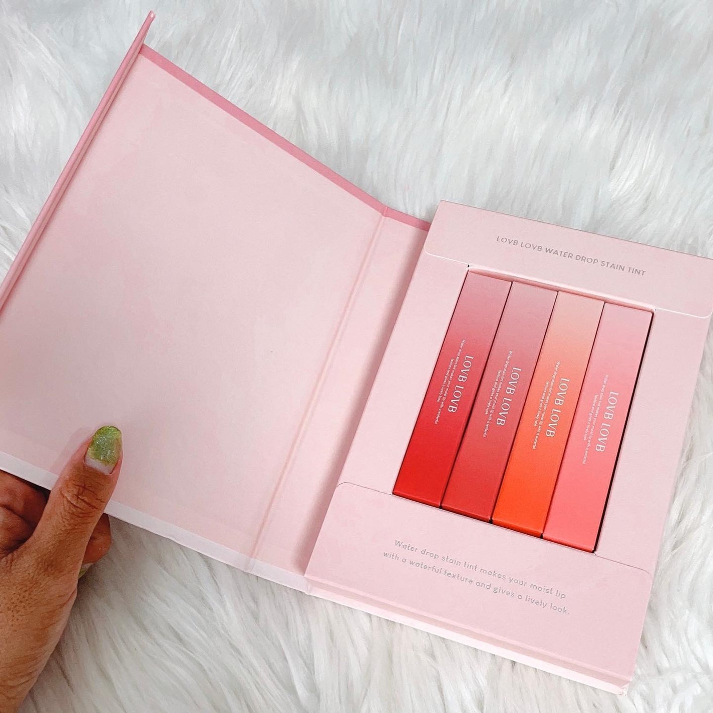 ウォータードロップステインティントセット/LOVBLOVB/リップティントを使ったクチコミ(2枚目)