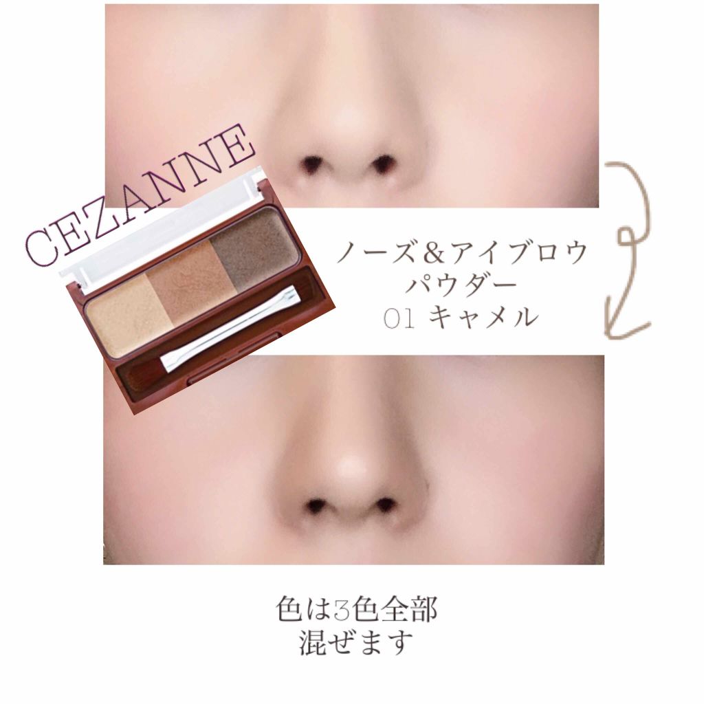 ノーズ&アイブロウパウダー/CEZANNE/パウダーアイブロウを使ったクチコミ(1枚目)
