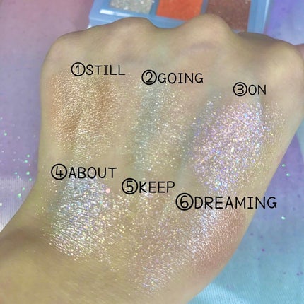 オーマイグリッターポップ/ABOUT TONE/アイシャドウパレットを使ったクチコミ(3枚目)