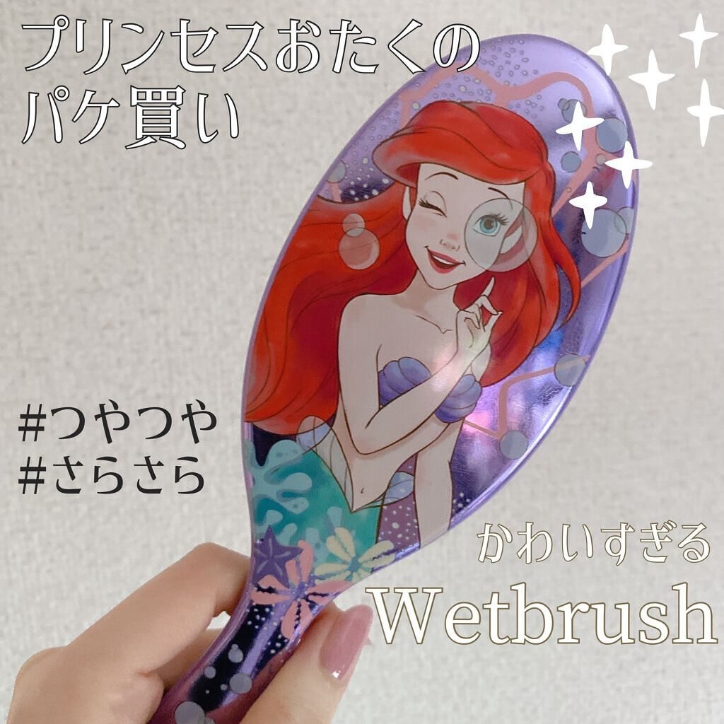 ウェットブラシ オリジナルディタングラー(ディズニー)のクチコミ「とにかく見た目が可愛くて即欲しい！と思ったけど、濡れた髪にも優しいというのも購入の大きなきっか.....」（1枚目）