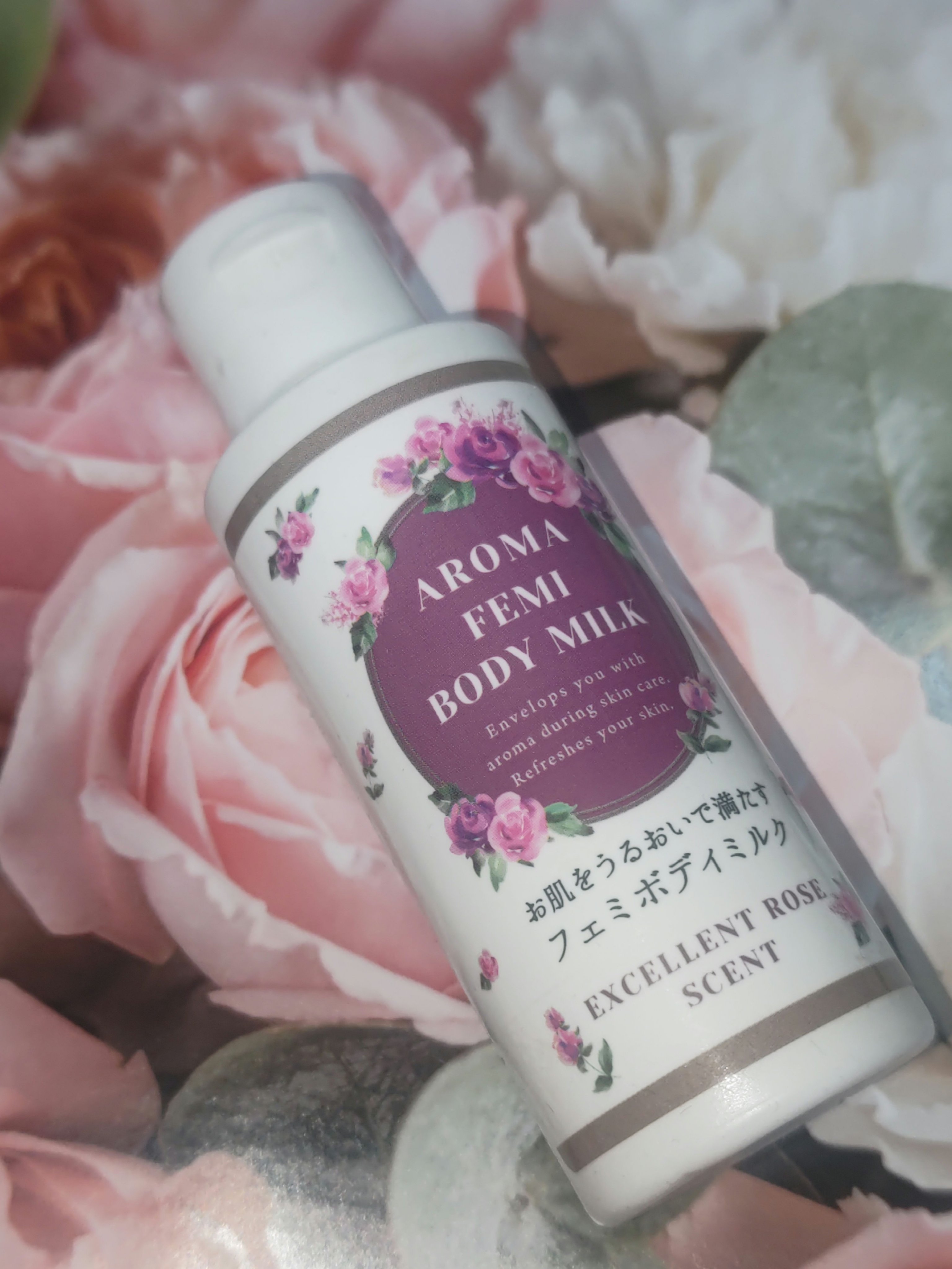 フェミボディミルク エクセレントローズ/DAISO/ボディミルクを使ったクチコミ（1枚目）
