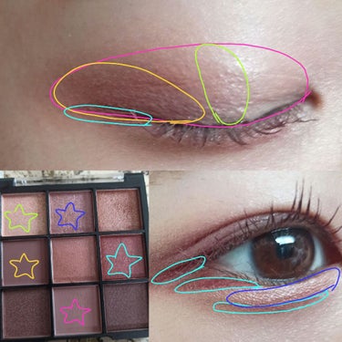 UR GLAM　BLOOMING EYE COLOR PALETTE/U R GLAM/パウダーアイシャドウを使ったクチコミ（5枚目）