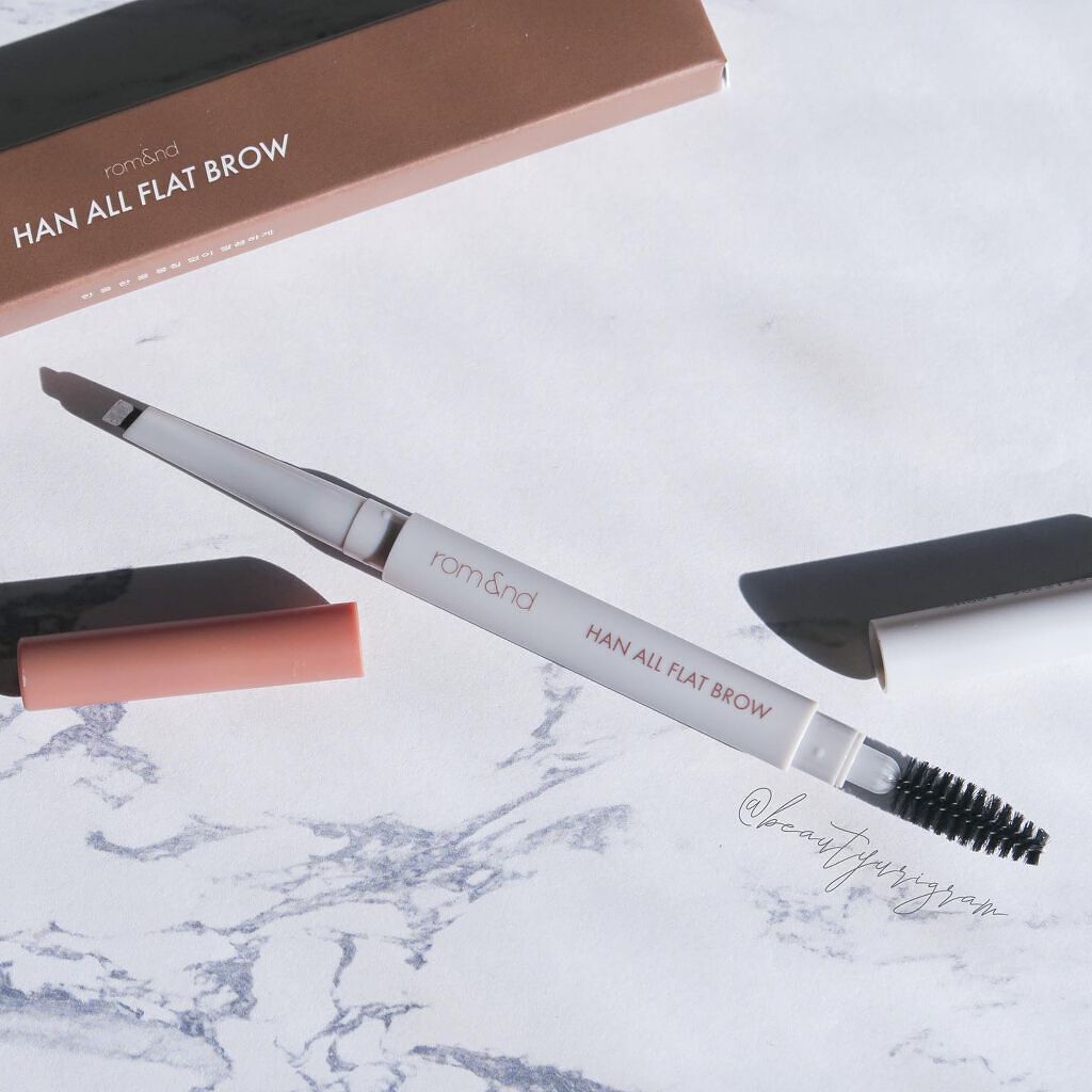 ハンオールフラットブロウ W2 マイルドウッディ/rom&nd/アイブロウペンシルを使ったクチコミ（2枚目）