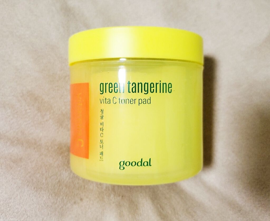 グリーンタンジェリン ビタCダークスポットケアパッド/goodal/トナーパッドを使ったクチコミ（2枚目）