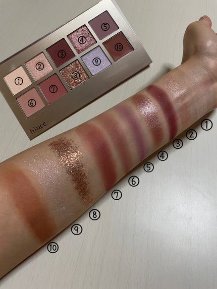 ニューデップスアイシャドウパレット/hince/アイシャドウパレットを使ったクチコミ(2枚目)