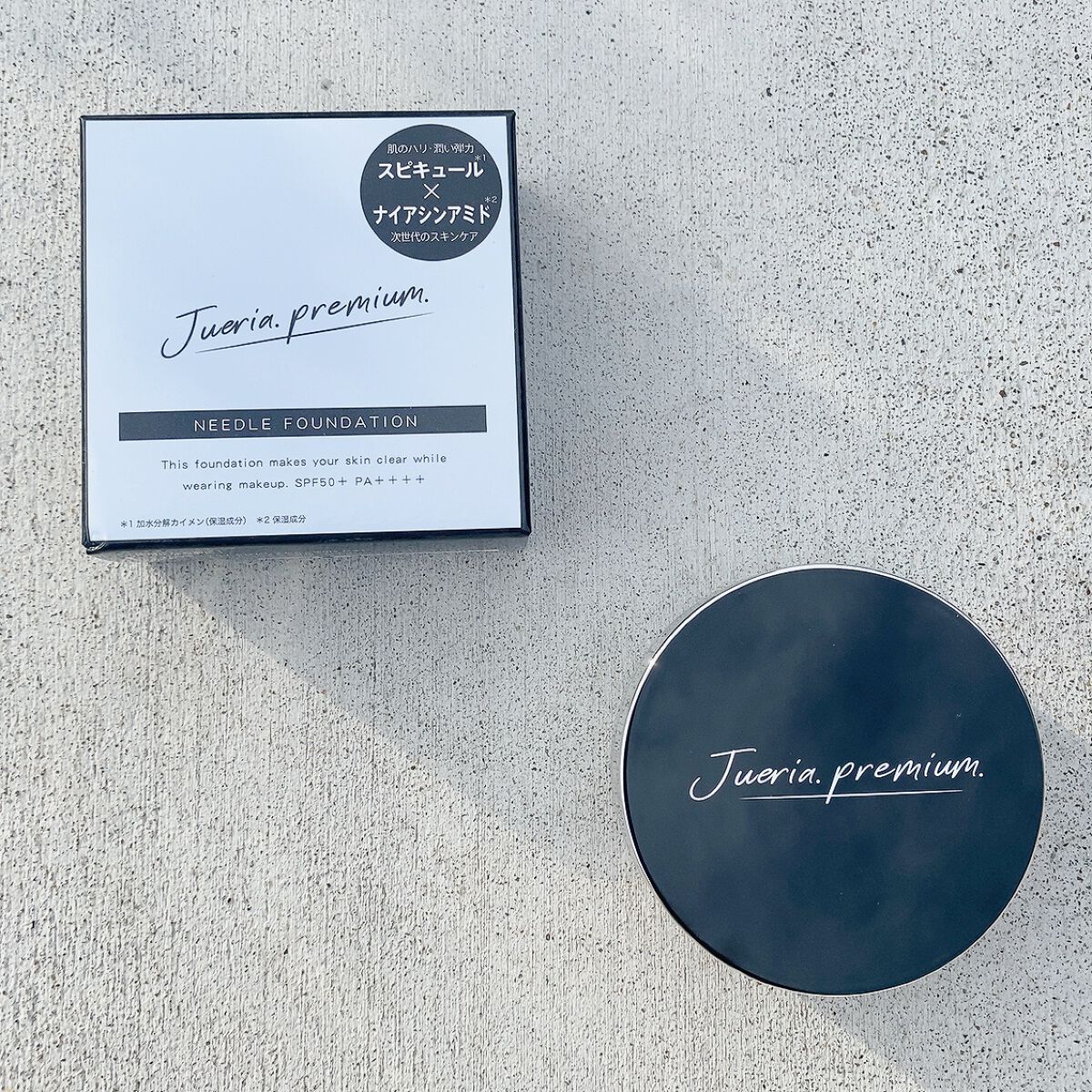 プレミアムニードルファンデーション ライトベージュ/ジュエリアプレミアム/クッションファンデーションを使ったクチコミ（2枚目）