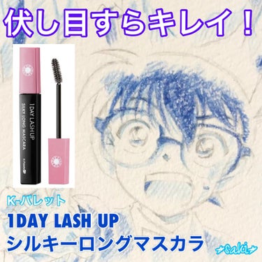 自然なロングまつ毛に仕上がると
話題のK-パレットの
1DAY LASH UP
シルキーロングマスカラ。

伏し目すらキレイ！
といううたい文句には
興味が湧きますよね。

使ってみました😊

キャップ