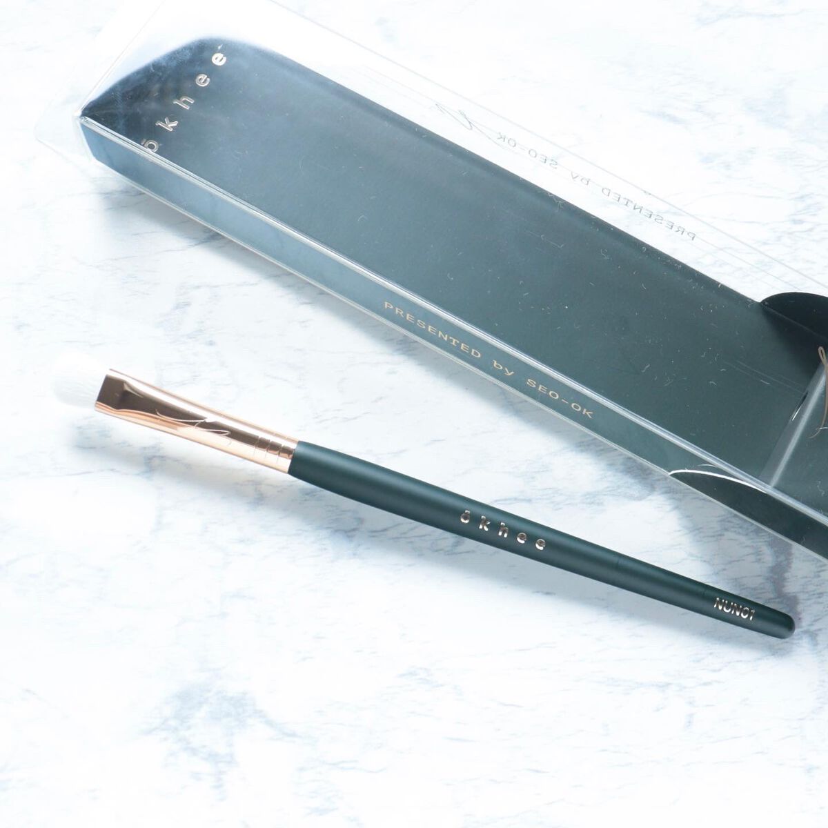 okhee ベースアイシャドウブラシ NUN01/SOOA DOR/メイクブラシを使ったクチコミ(5枚目)