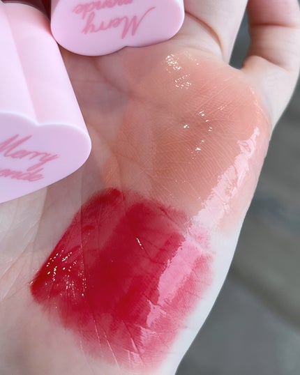 ミルクハートティントリップアンドチーク/Merrymonde/リップティントを使ったクチコミ(10枚目)