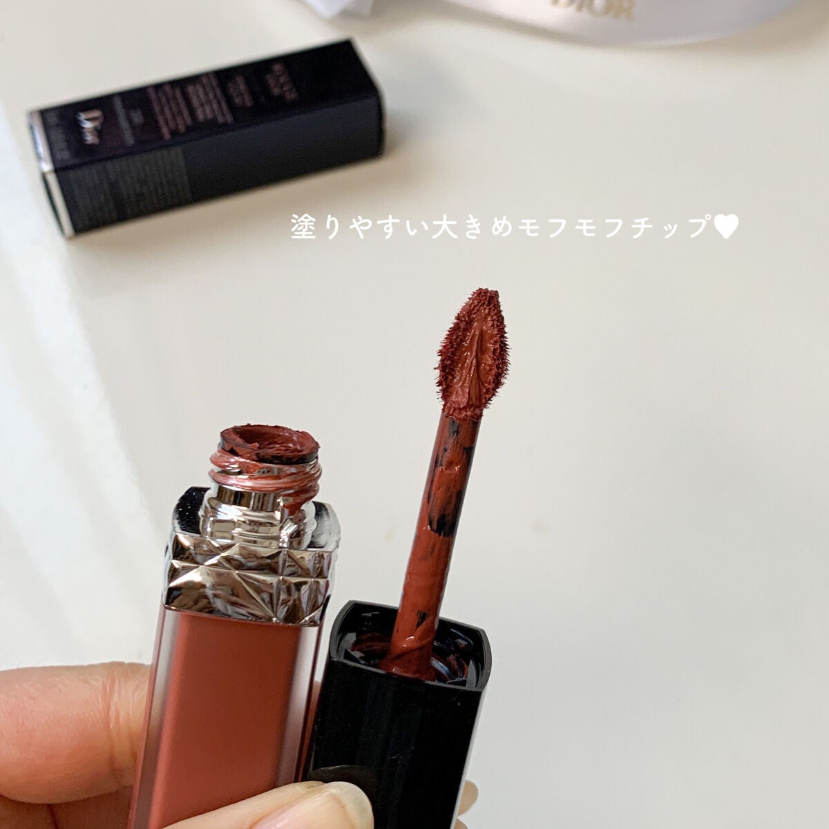 ルージュ ディオール フォーエヴァー リキッド/Dior/口紅を使ったクチコミ(4枚目)