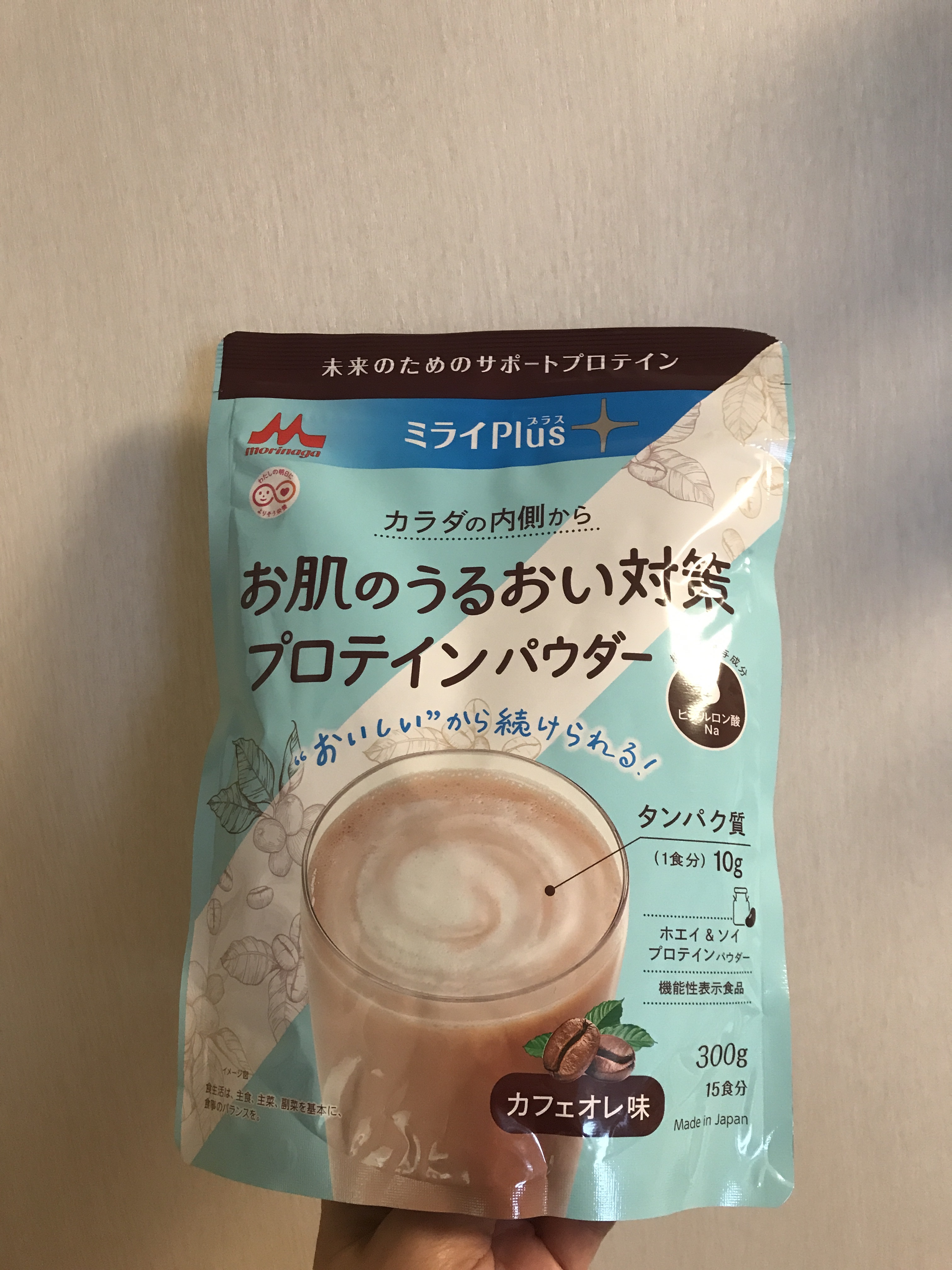 ミライPlus お肌のうるおい対策プロテインパウダー/森永乳業/その他プロテインを使ったクチコミ（1枚目）