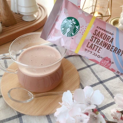 maru☻︎ on LIPS 「〖スターバックス®〗様の春季限定製品で春気分🌸春の風物詩である..」(4枚目)