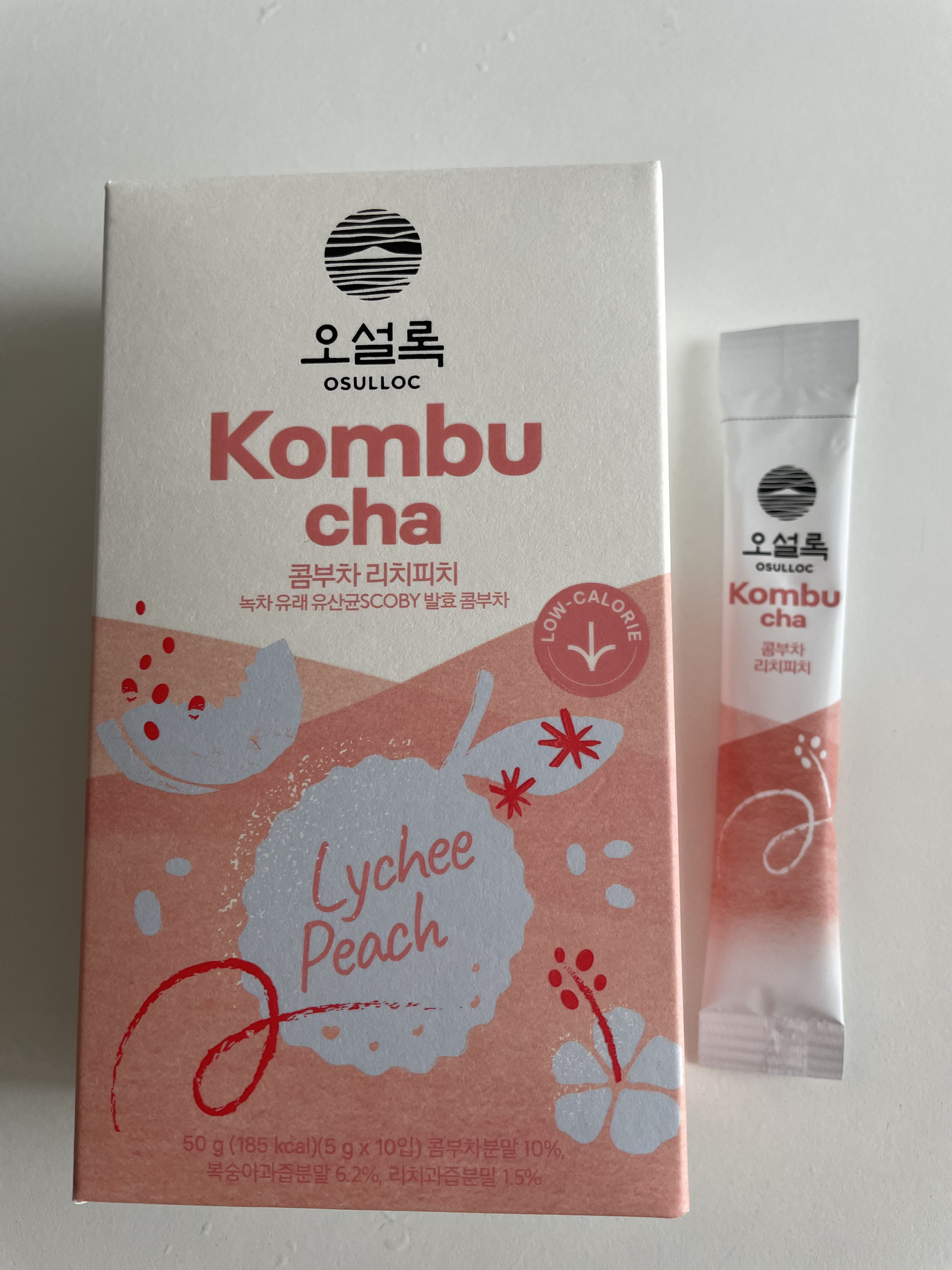 コンブチャ ライチピーチ/OSULLOC/コンブチャを使ったクチコミ（1枚目）