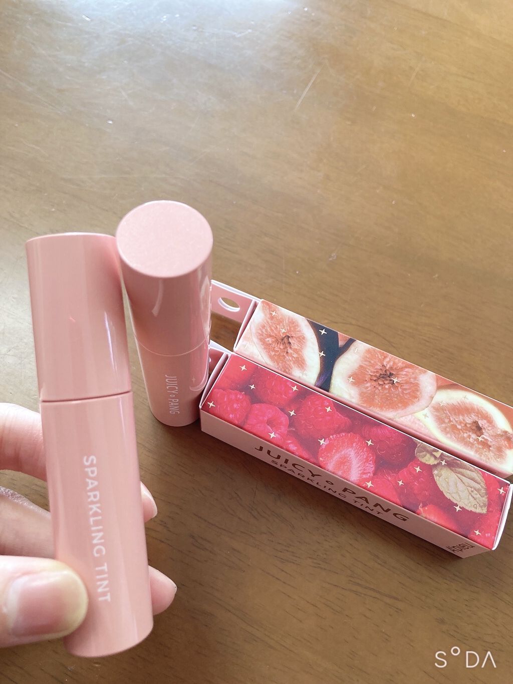 アピュー ジューシーパン スパークリングティント/A’pieu/口紅を使ったクチコミ（1枚目）