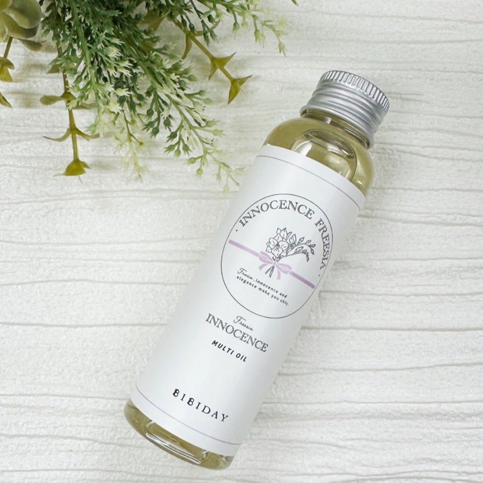 イノセンスフリージアマルチオイル/BIBIDAY/ヘアオイルを使ったクチコミ（3枚目）