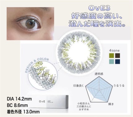 OvE(オヴィ) 1day OvE 3/OvE/ワンデー(1DAY)カラコンの画像