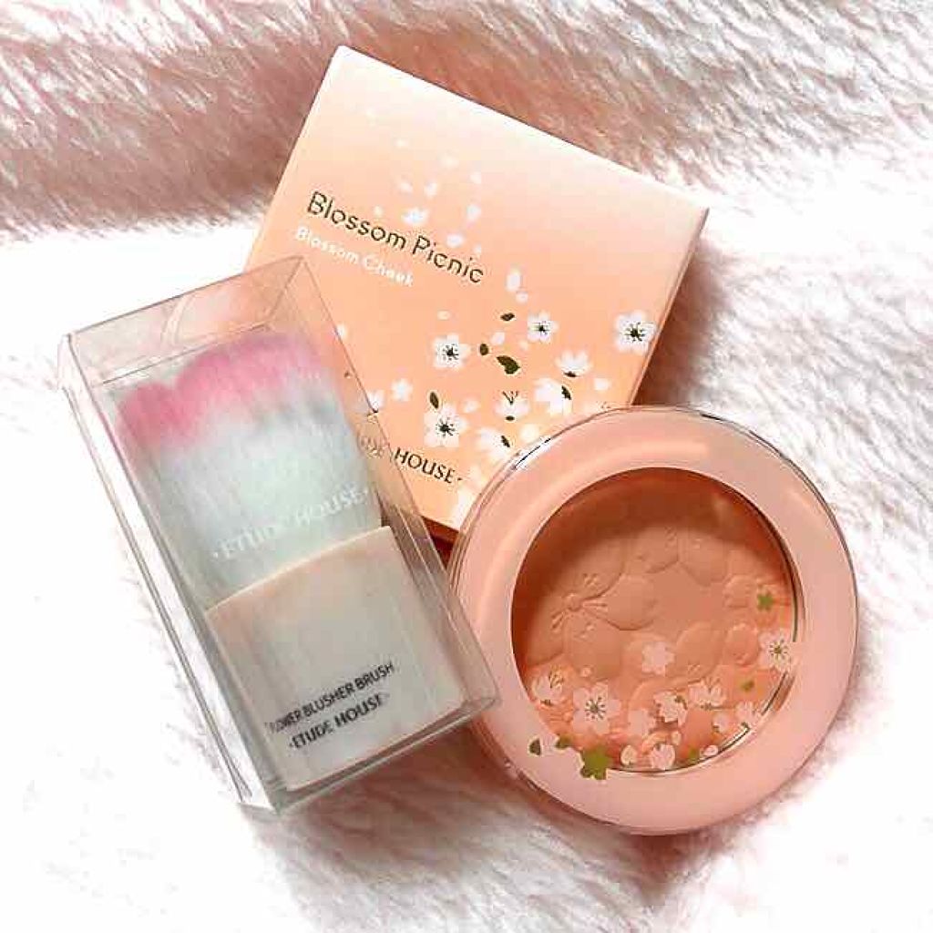ピクニック ブロッサムチーク BE101 待ちわびる桜/ETUDE/パウダーチークを使ったクチコミ（1枚目）
