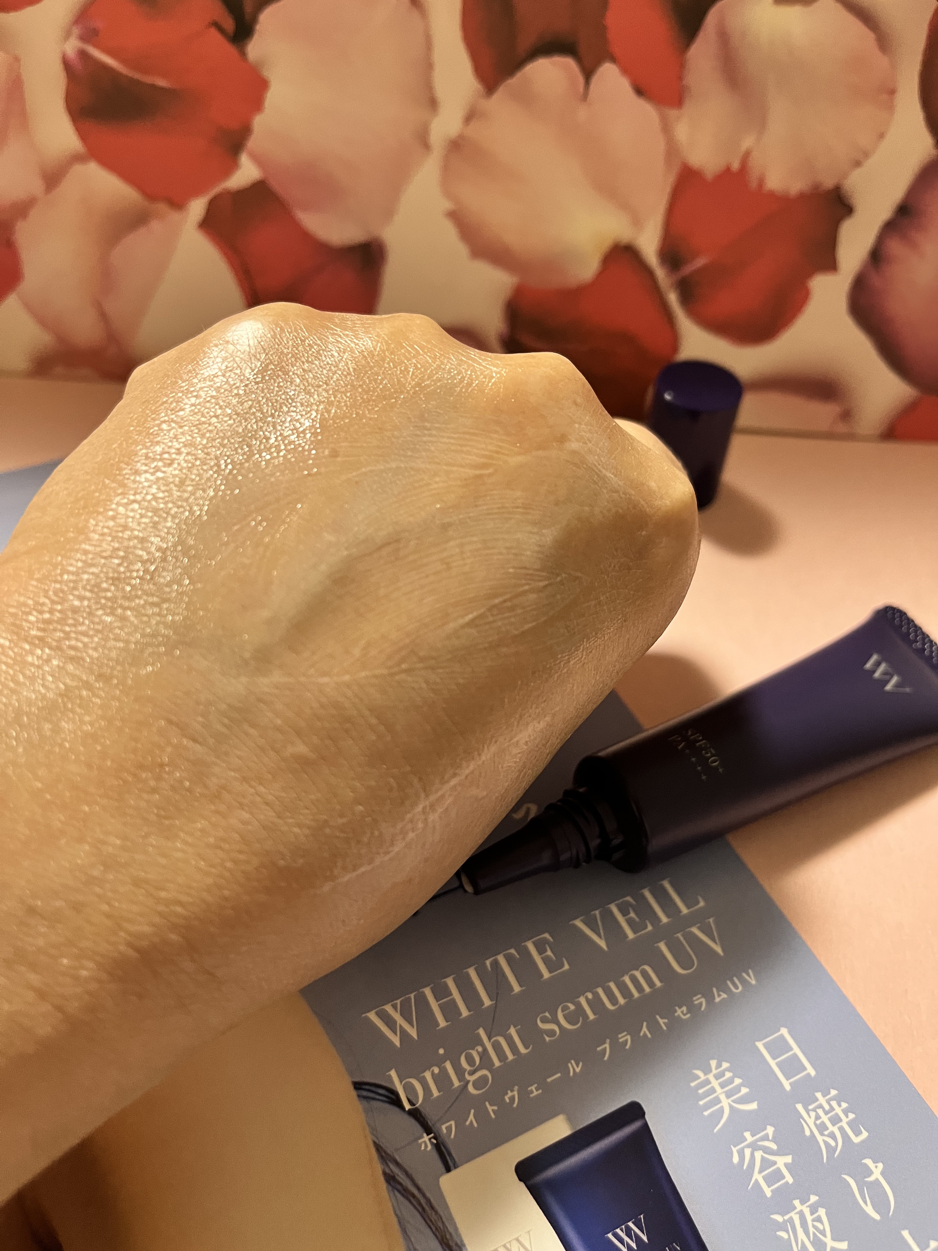 WHITE VEIL ブライトセラムUV/WHITE VEIL/日焼け止めローションを使ったクチコミ（3枚目）