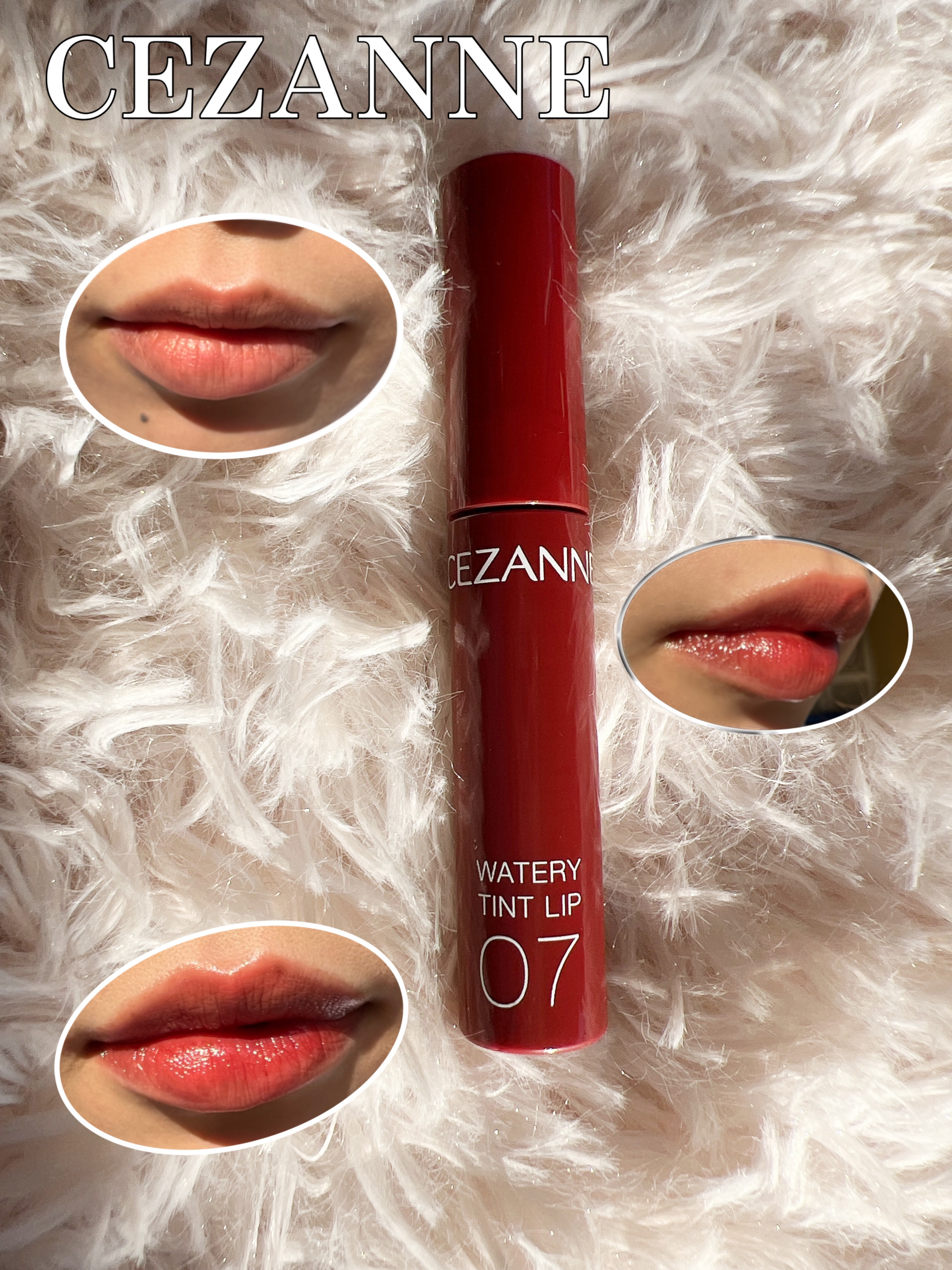 ウォータリーティントリップ/CEZANNE/リップティントを使ったクチコミ（1枚目）