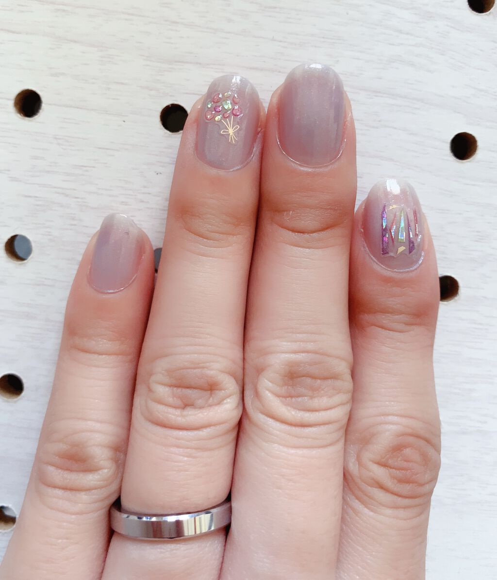 ナチュラルネイルカラーN 115 パウダーグレー/デュカート/マニキュアを使ったクチコミ（2枚目）