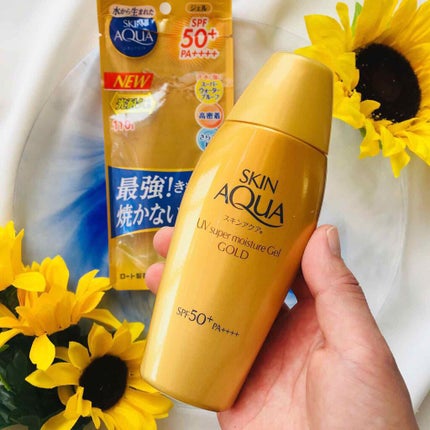 スーパーモイスチャージェルゴールド/スキンアクア/日焼け止めジェルを使ったクチコミ(2枚目)