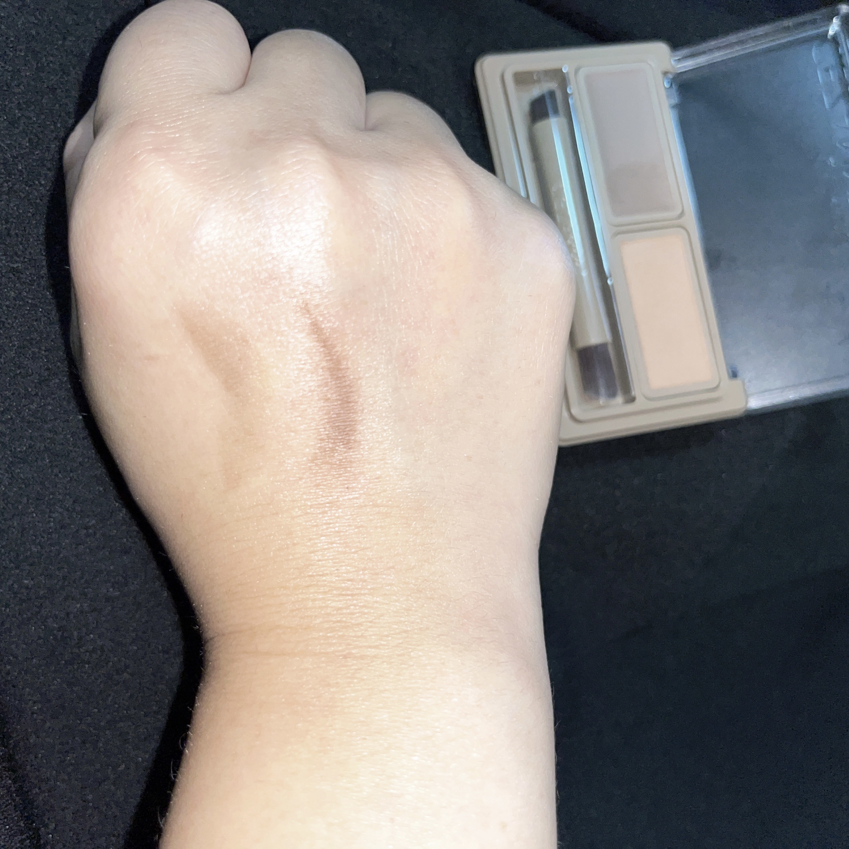 アイブロウワックス＆パウダー/CEZANNE/アイブロウを使ったクチコミ（2枚目）