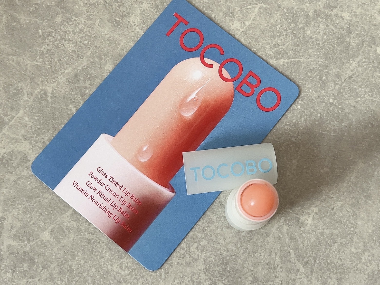 グラスティンティッドリップバーム/TOCOBO/リップバームを使ったクチコミ（2枚目）