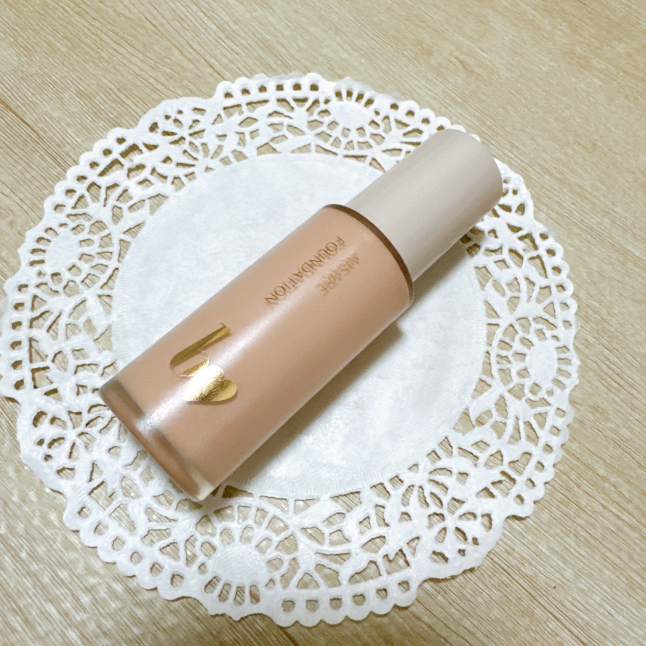 愛されファンデ 03 ピンクベージュ/b idol/リキッドファンデーションを使ったクチコミ（2枚目）