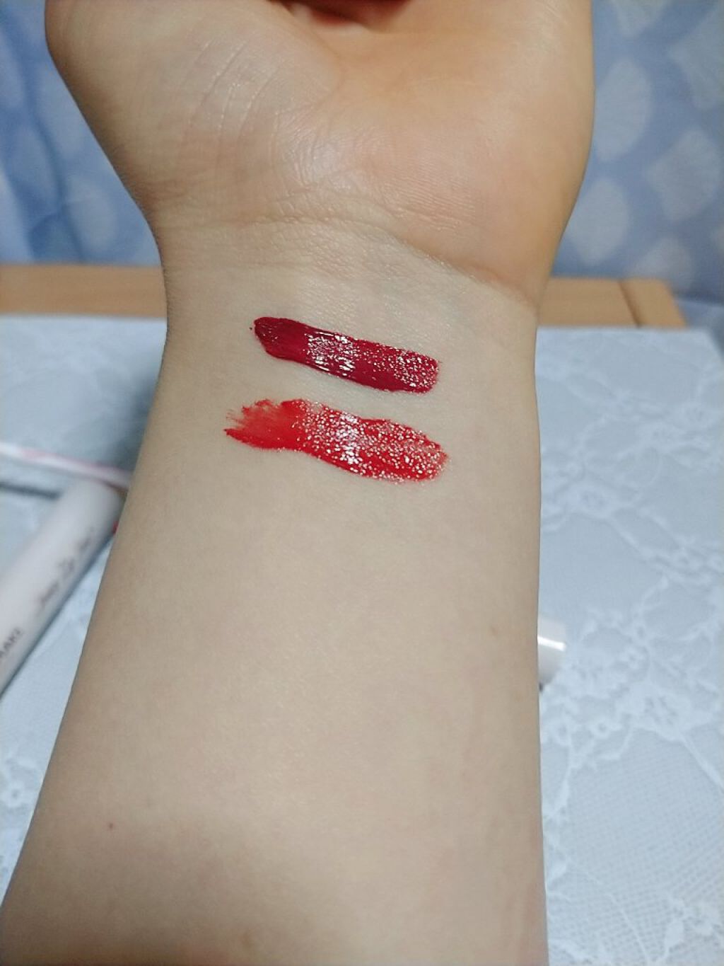 ジューシーリップティント/キャンメイク/口紅を使ったクチコミ（2枚目）