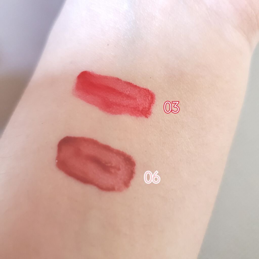 ジューシーラスティングティント/rom&nd/リップティントを使ったクチコミ（2枚目）