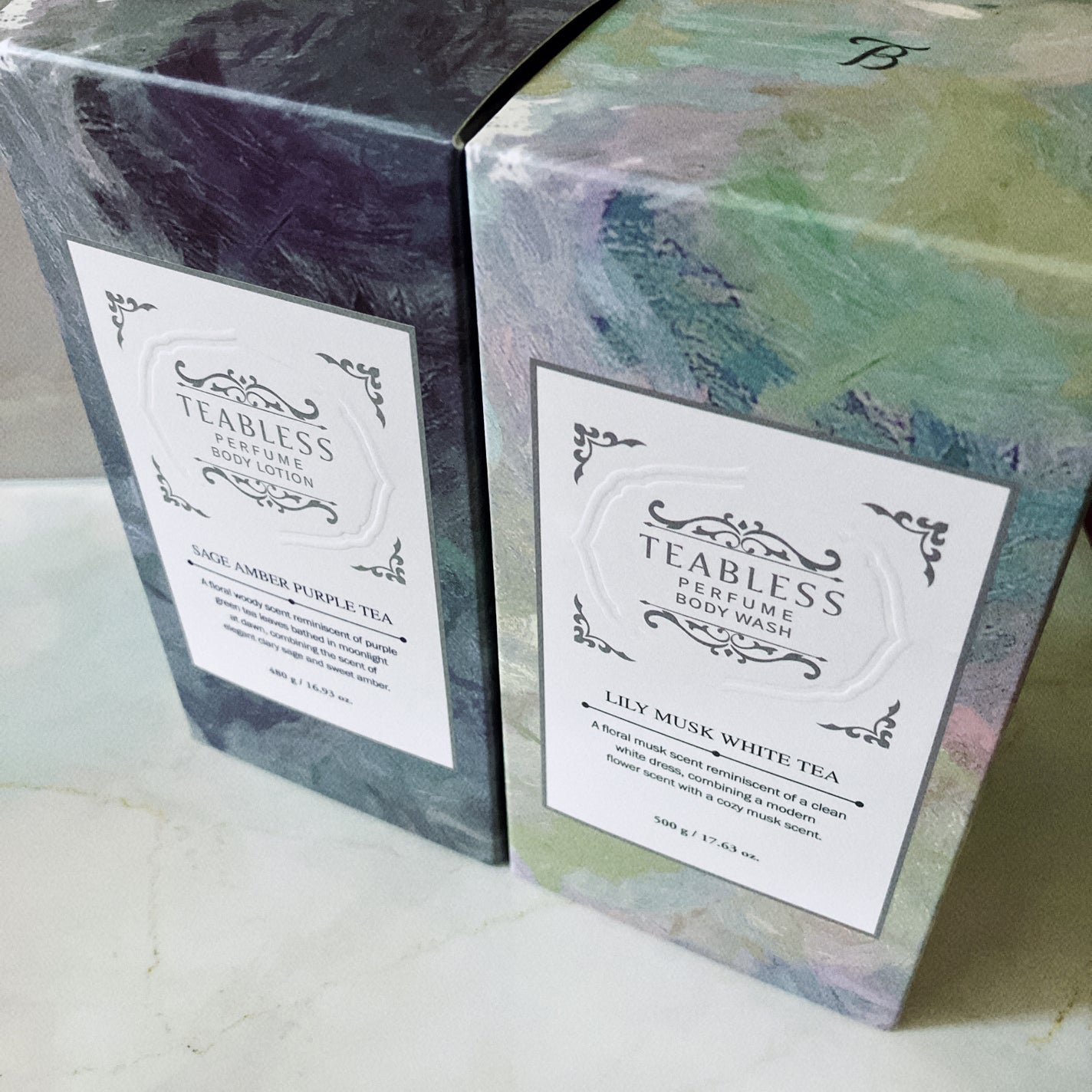 パフュームボディローション セイジアンバーパープルティー/TEABLESS/ボディローションを使ったクチコミ(5枚目)