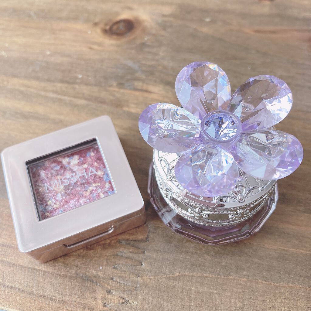 グリッタープリズム シャドウ/MISSHA/グリッターを使ったクチコミ（2枚目）