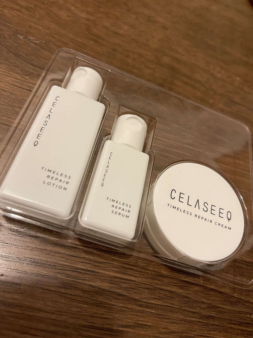 タイムレスリペア 未来肌おためしセット/CELASEEQ/スキンケアキットを使ったクチコミ（1枚目）
