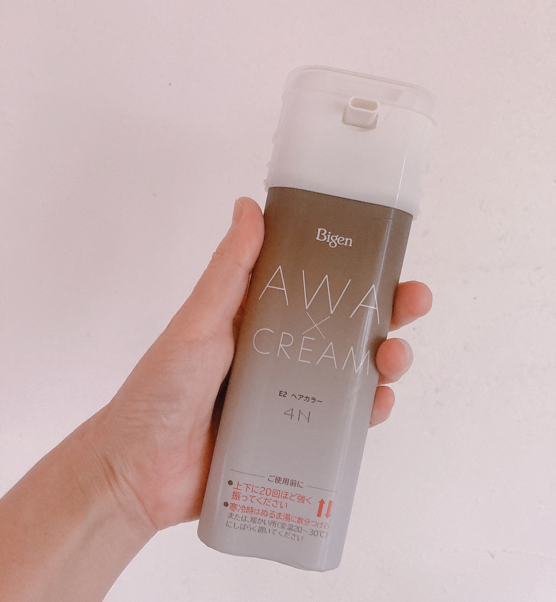 泡クリームカラー 4N フォギーブラウン/ビゲン/ヘアカラーを使ったクチコミ（1枚目）