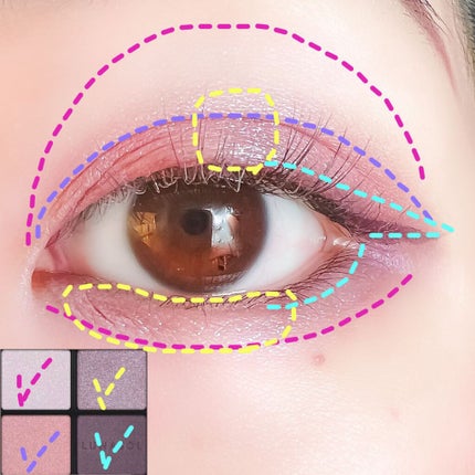 アイカラーレーション/LUNASOL/アイシャドウパレットを使ったクチコミ(2枚目)