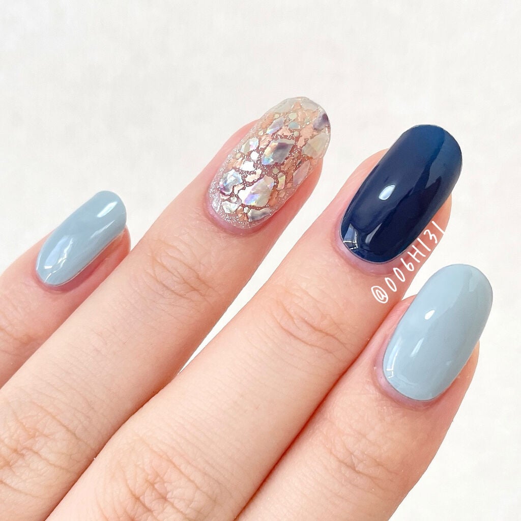 セミキュアジェルネイル(ハンド)/ohora/ネイルシールを使ったクチコミ(9枚目)