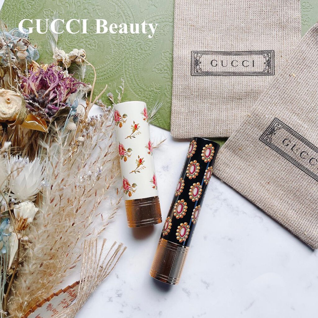 グッチ ルージュ ア レーヴル ヴォワル 203 ミルドレッド ローズウッド/GUCCI beauty/口紅を使ったクチコミ（1枚目）