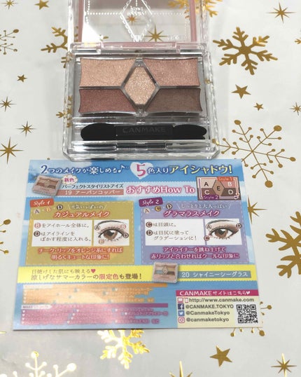 【旧品】パーフェクトスタイリストアイズ/キャンメイク/アイシャドウパレットを使ったクチコミ(2枚目)
