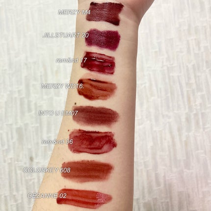 ジューシーラスティングティント/rom&nd/リップティントを使ったクチコミ(1枚目)