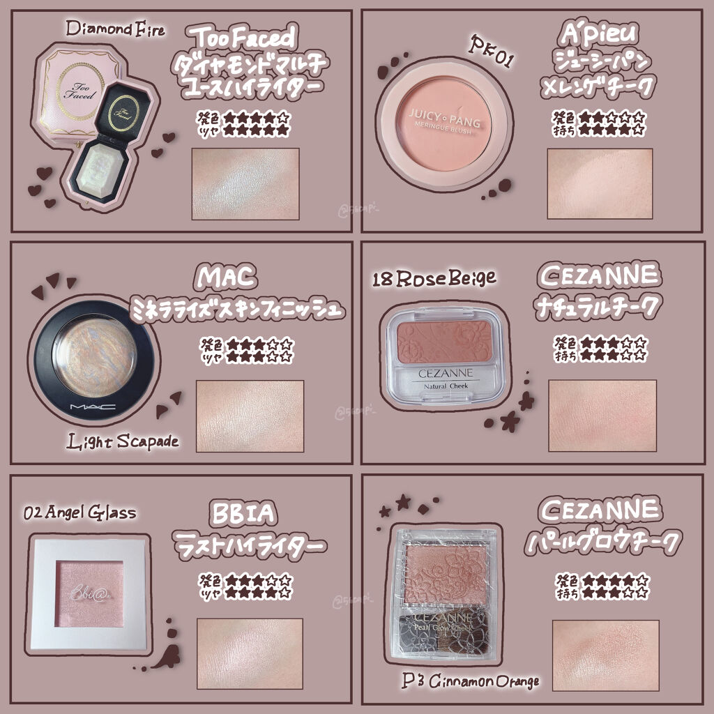 アピュー ジューシーパン メレンゲチーク PK01　ピーチメレンゲ/A’pieu/パウダーチークを使ったクチコミ（2枚目）