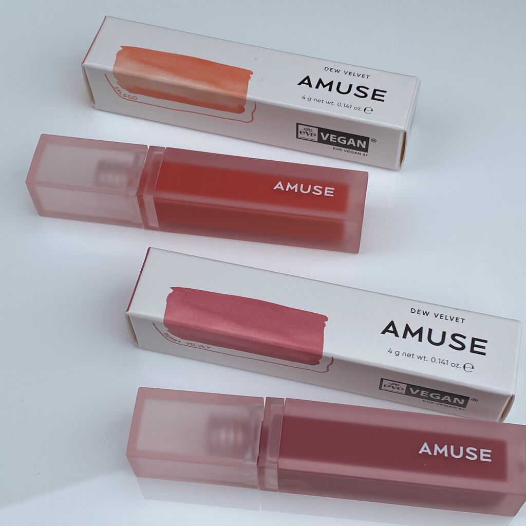 デュー ベルベット 02アプリコット/AMUSE/口紅を使ったクチコミ（1枚目）