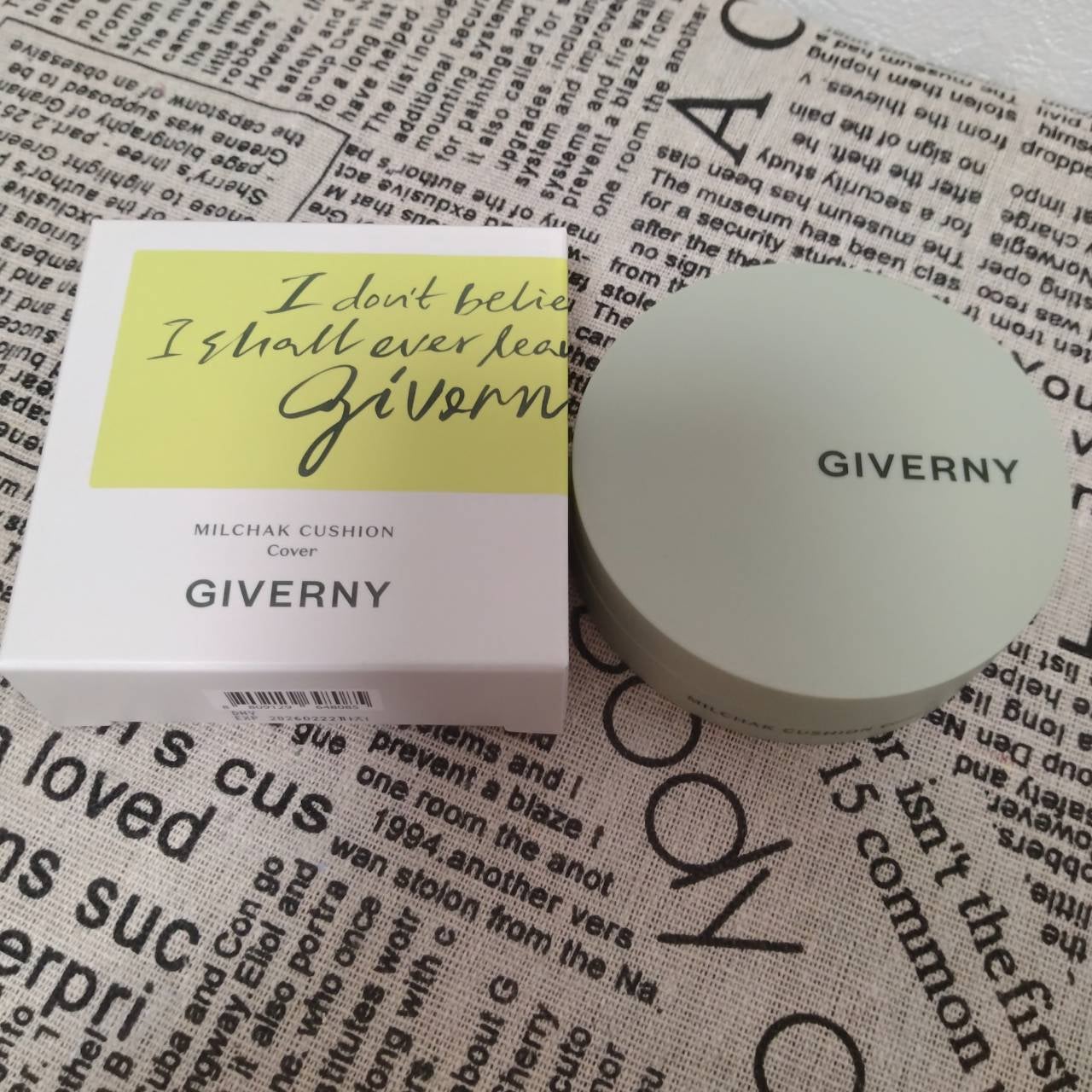 ジヴェルニー 密着カバークッション/GIVERNY/クッションファンデーションを使ったクチコミ(4枚目)