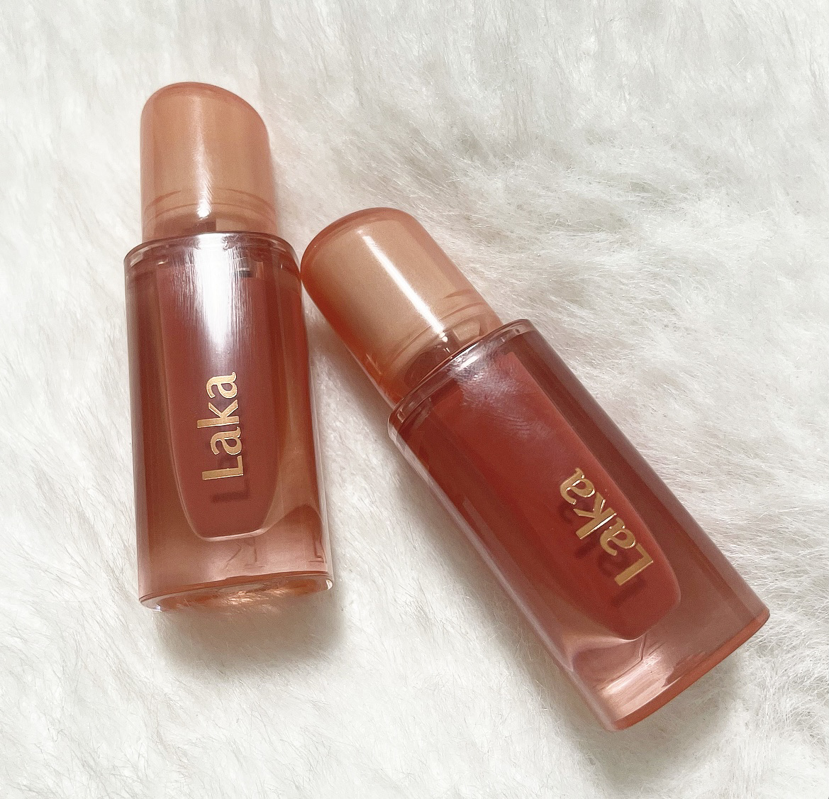 ジェリーイングヌードグロス/Laka/リップグロスを使ったクチコミ（2枚目）